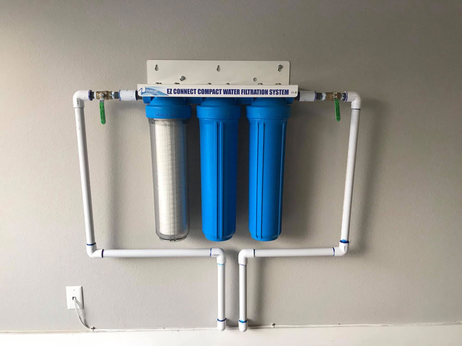 Water filtration system installed by Alberto Plumbing